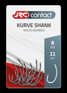JRC Háčky Kurve Shank Carp Hooks 11ks Velikost háčku: #8, Počet kusů: 11ks