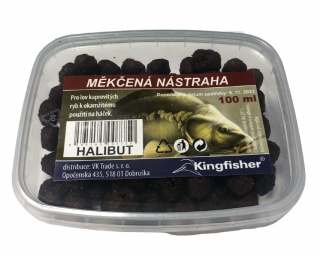 Kingfisher Měkčená Nástraha 100ml Příchuť: Halibut, Průměr: 10mm