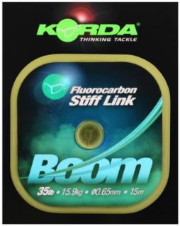 Korda Fluorocarbon Stiff Link Boom 15m Nosnost: 11,3kg, Průměr: 0,55mm