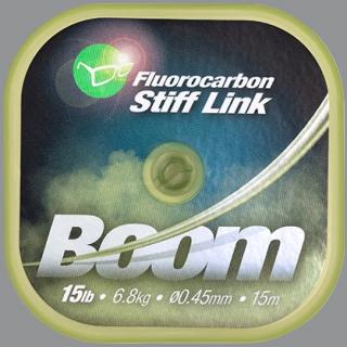 Korda Fluorocarbon Stiff Link Boom 15m Nosnost: 6,8kg, Průměr: 0,45mm