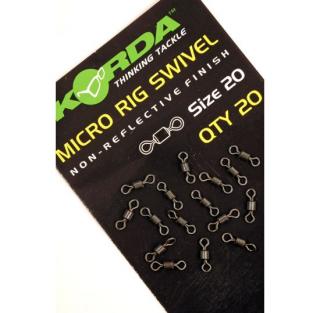 Korda Obratlík Swivel 20ks Varianta: Micro Rig velikost 20