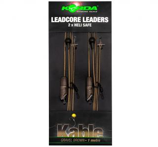 Korda Olověná Montáž Leadcore Leader Heli Safe 1m 2ks Barva: Gravel