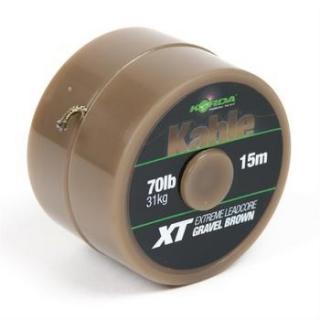 Korda Olověná Šňůra Kable XT Extreme Leadcore 70 lb 31 kg 15 m Varianta: Gravel Brown