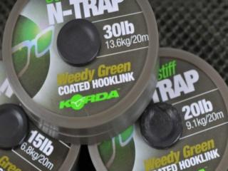 Korda Šňůra N-TRAP Semi -Stiff 20m Varianta: 15lb Silt