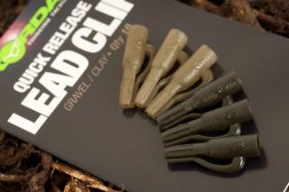 Korda Závěsky bez Olova Quick Release Lead Clips 10ks Varianta: Clay/Gravel