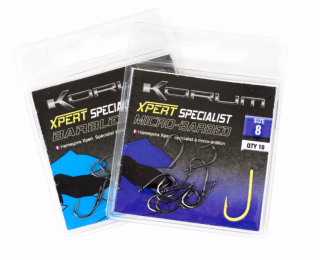 Korum Háčky Xpert Specialist Micro Barbed Hooks 10ks Velikost háčku: #10