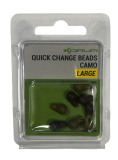 Korum Rychlovýměnné Zarážky Quick Change Beads Camou 8ks Velikost: Large