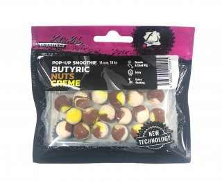 LK Baits Pop Smoothie Příchuť: Butyric/Nuts/Creme, Průměr: 14mm, Počet kusů: 18ks