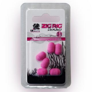 LK Baits ZIG RIG Dumbels Pop–Up 10 mm Průměr: 10mm, Varianta: PINK