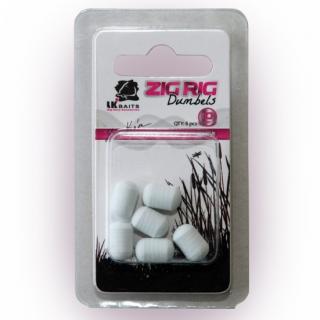 LK Baits ZIG RIG Dumbels Pop–Up 10 mm Průměr: 10mm, Varianta: White