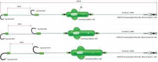 Madcat Hotový Návazec Screaming Basic River Rigs  Worm & Squid  Velikost: M-40 g