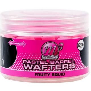 Mainline Neutrálně Vyvážená Nástraha Pastel Wafter Barrels 12ks 15mm 150ml Příchuť: Fruity Squid, Průměr: 15mm