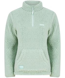 Navitas Mikina Womens Sherpa Pullover Light Green Velikost: XL