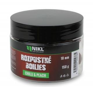 Nikl Rozpustné Boilies Chilli & Peach 150g Průměr: 18mm