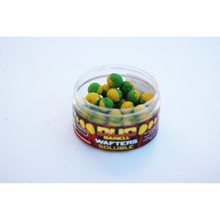 Poseidon Baits Neutrálně Vyvážená Nástraha DUO Barell Wafters Soluble Liver/Garlic 12mm 35g Hmotnost: 35g, Průměr: 12mm