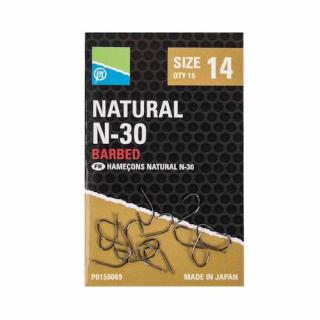 Preston Háčky Natural N-30 Hooks 15ks Velikost háčku: #10