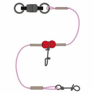 Rhino Hotový Návazec Switch'n Easy RIG III Pink ChampagneI 0,85mm 1m Varianta: Rig I