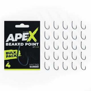 RidgeMonkey Háčky Ape-X Beaked Point Barbed Bulk Pack 25 ks Velikost háčku: #4, Počet kusů: 25ks