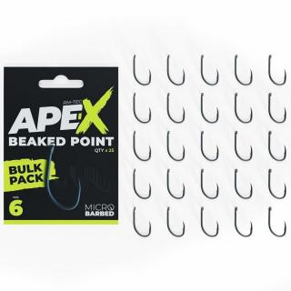 RidgeMonkey Háčky Ape-X Beaked Point Barbed Bulk Pack 25 ks Velikost háčku: #6, Počet kusů: 25ks