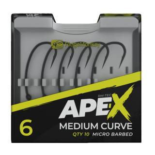 RidgeMonkey Háčky Ape-X Medium Curve Barbed 10ks Velikost háčku: #4