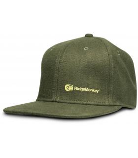 RidgeMonkey Kšiltovka S Rovným Kšiltem APEarel Dropback Snapback Zelená