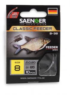 Saenger Návazec na Feeder Classic Feeder 10 ks Hmotnost: 2,4kg, Velikost háčku: #12, Počet kusů: 10ks