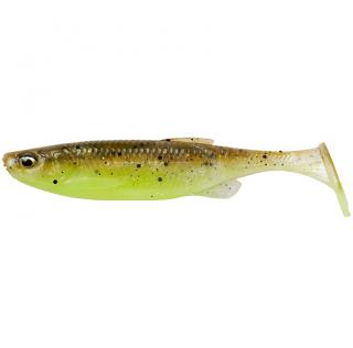 Savage Gear Gumová Nástraha Fat Minnow T Tail Bulk Green Pearl Yellow Délka cm: 7,5cm, Hmotnost: 5g