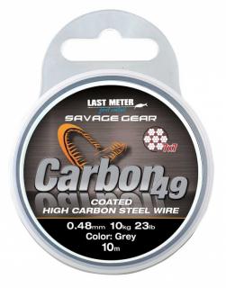 Savage Gear Ocelové Lanko Carbon 49 0.70mm/23kg/50lb/10m