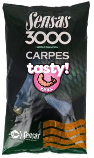 Sensas Krmení 3000 Carp Tasty 1kg Příchuť: Krill