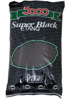 Sensas Krmení 3000 Super Black 1kg Příchuť: Jezero-černý, Hmotnost: 1 kg