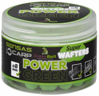 Sensas Plovoucí Nástraha Wafters Super 8mm 80g Příchuť: Power Green (česnek), Hmotnost: 80g, Průměr: 8mm