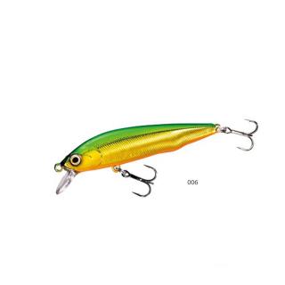 Shimano Wobler Cardiff Flügel Flat Floating 7cm Barva: Green gold