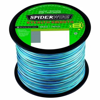 SpiderWire Pletená Šnůra Stealth Smooth 8 x8 PE Braid Blue Camo Nosnost: 10,3kg, Průměr: 0,11mm