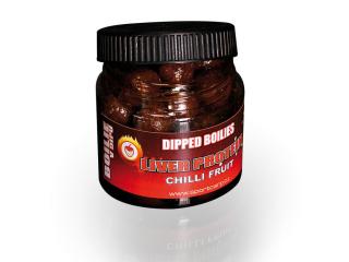 Sportcarp Boilies v Dipu Dipped Boilies 200 ml 18 mm Příchuť: Liver Protein Chilly Fruit, Průměr: 18mm