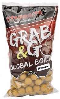 Starbaits Boilie Grab & Go Global Boilies Pineapple Hmotnost: 1kg, Průměr: 20mm