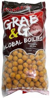 Starbaits Boilie Grab & Go Global Boilies Pineapple Hmotnost: 2,5kg, Průměr: 24mm