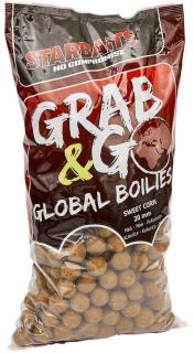 Starbaits Boilie Grab & Go Global Boilies Sweet Corn Hmotnost: 2,5kg, Průměr: 24mm