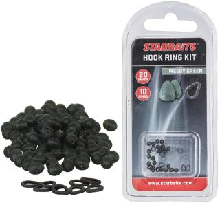 Starbaits Kroužky + Zarážky Hook Ring Kit Barva: Zelená