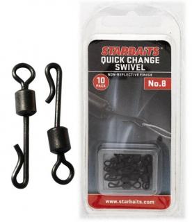 Starbaits Obratlík Quick Change 10 ks Vel. 8