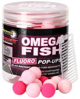 Starbaits Plovoucí Boilie Omega Fish Fluo 80g Hmotnost: 80g, Průměr: 14mm
