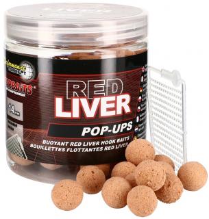 Starbaits Plovoucí Boilies Red Liver POP Tops 60g Hmotnost: 60g, Průměr: 14mm