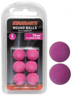 Starbaits Plovoucí Kulička Round Balls 14mm 6ks Průměr: 14mm, Varianta: růžová