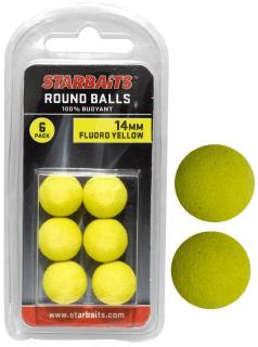 Starbaits Plovoucí Kulička Round Balls 14mm 6ks Průměr: 14mm, Varianta: Žlutá