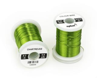 Sybai Drátek Colour Wire Chartreuse Průměr: 0,31mm