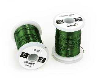 Sybai Drátek Colour Wire Olive Průměr: 0,31mm