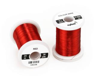 Sybai Drátek Colour Wire Red Průměr: 0,1mm