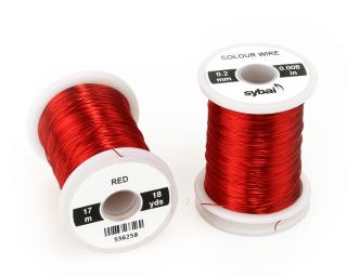 Sybai Drátek Colour Wire Red Průměr: 0,2mm