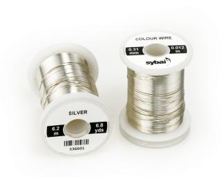 Sybai Drátek Colour Wire Silver Průměr: 0,31mm
