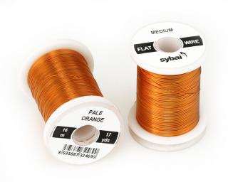 Sybai Drátek Flat Colour Wire Medium Pale Orange