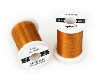 Sybai Drátek Flat Colour Wire Ultrafine Pale Orange